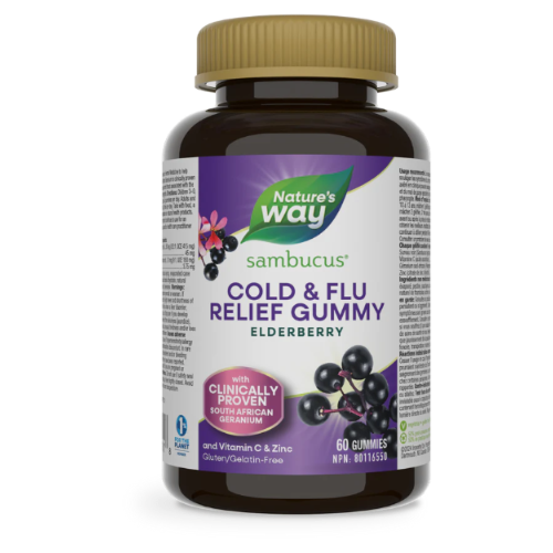Nature's Way Sambucus Cold & Flu Relief Adult 60 Gummies