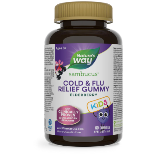 Nature's Way Sambucus Cold & Flu Relief Kids 60 Gummies