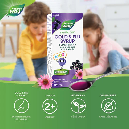 Nature's Way Sambucus Elderberry Syrup Kids 120mL