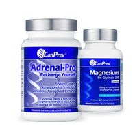 CanPrev Adrenal Pro 120 Capsules + Magnesium Bisglycinate 60 Capsules - SHRINK