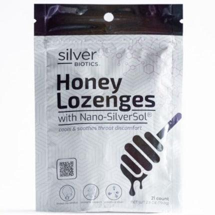 Silver Lozenges Honey Lozenges with Nano-SilverSol 21 count Cough, Cold & Flu at Village Vitamin Store