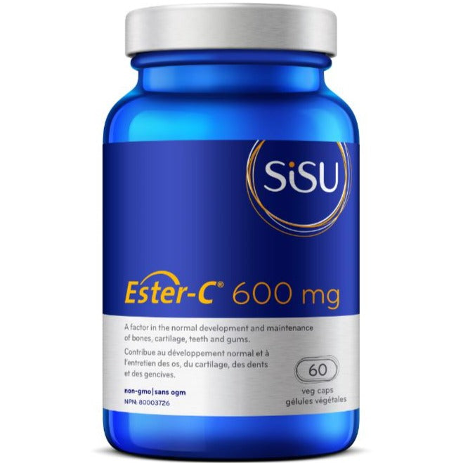 Sisu Ester-C 600mg 60 Veggie Caps Vitamins - Vitamin C at Village Vitamin Store