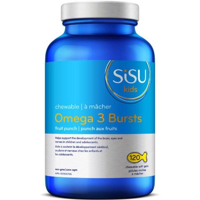Sisu Kids Omega 3 Bursts 120 Chewable Softgels Supplements - Kids at Village Vitamin Store