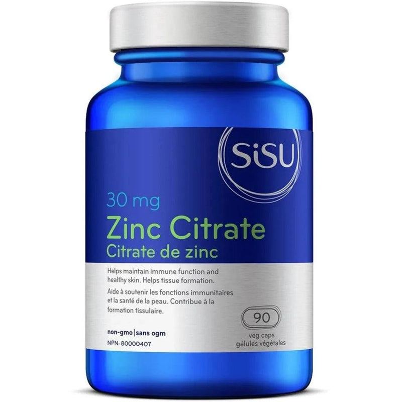 SiSU Zinc Citrate 30mg 90 Veggie Caps