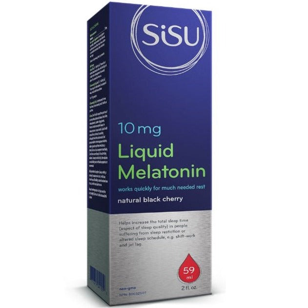 Sisu Liquid Melatonin Natural Black Cherry 10mg 59ml Supplements - Sleep at Village Vitamin Store