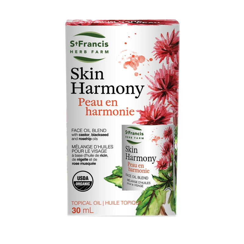 St Francis Herbs Skin Harmony Face Oil Blend | 30 mL Topical Oil