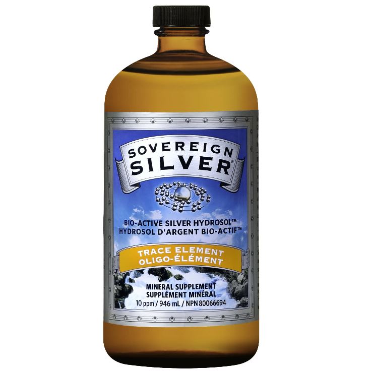 Sovereign Silver Bio-Active Silver Hydrosol 946mL Minerals at Village Vitamin Store