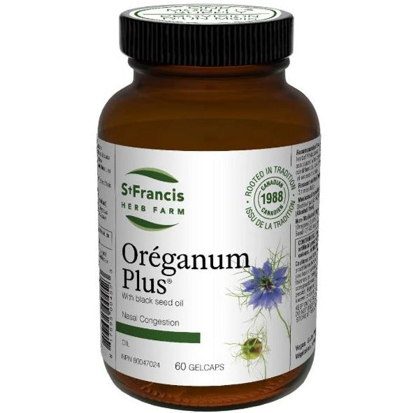 St. Francis Oreganum Plus 60 Gelcaps Cough, Cold & Flu at Village Vitamin Store