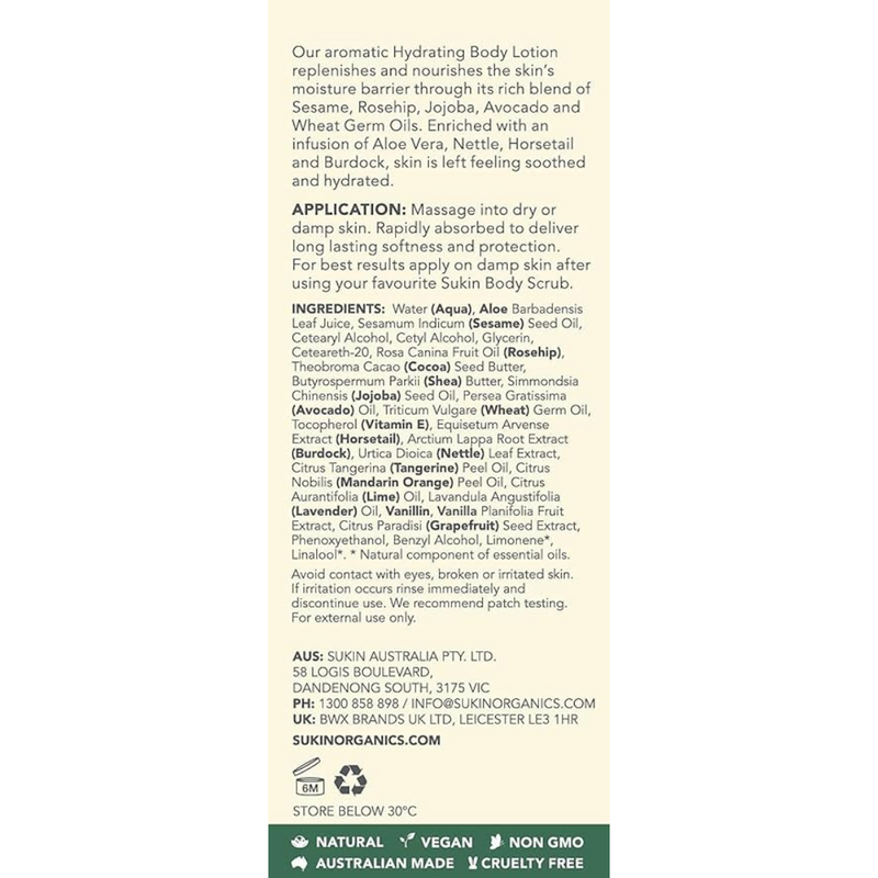 Sukin Signature Hydrating Body Lotion - 500 mL