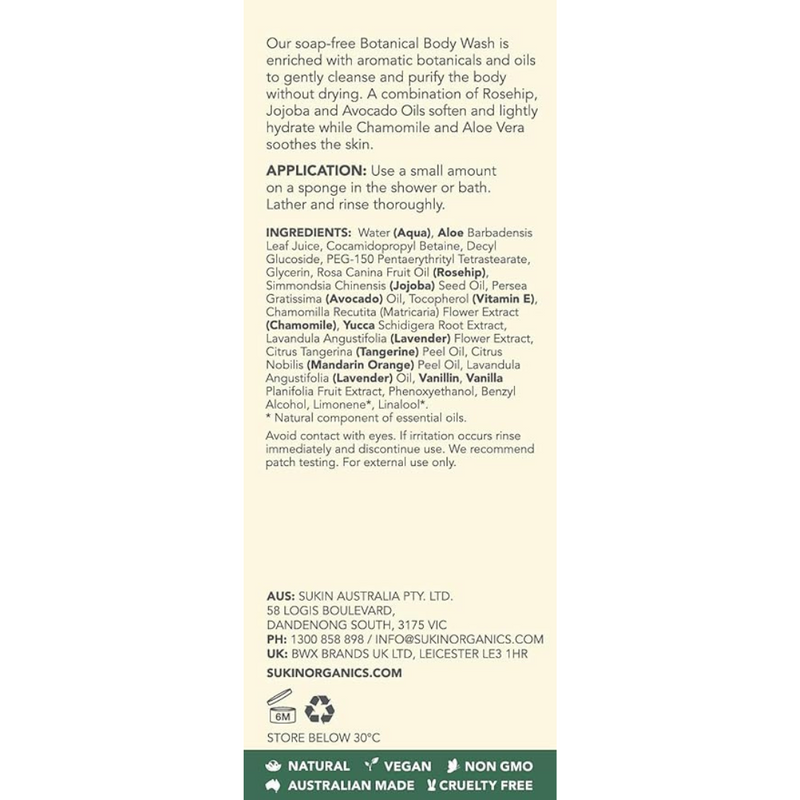 Sukin Signature Botanical Body Wash - 500 mL