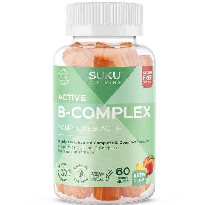 Suku Vitamins Active B-Complex 60 Gummies Vitamins - Vitamin B at Village Vitamin Store