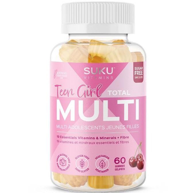 Suku Vitamins Teen Girl Total Multi 60 Gummies Supplements - Kids at Village Vitamin Store