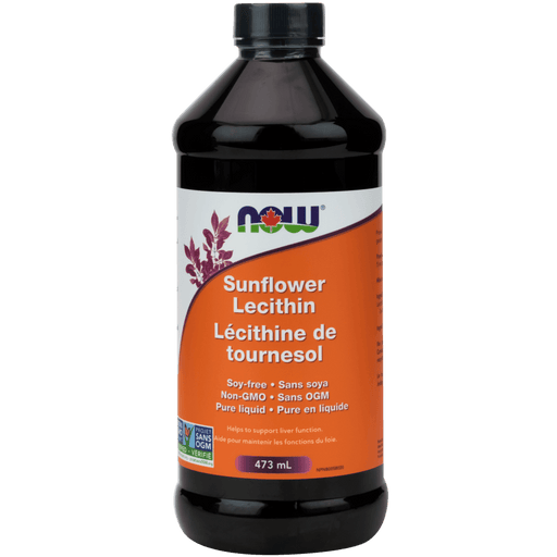 NOW Sunflower Liquid Lecithin Non-GMO 473ml Supplements at Village Vitamin Store