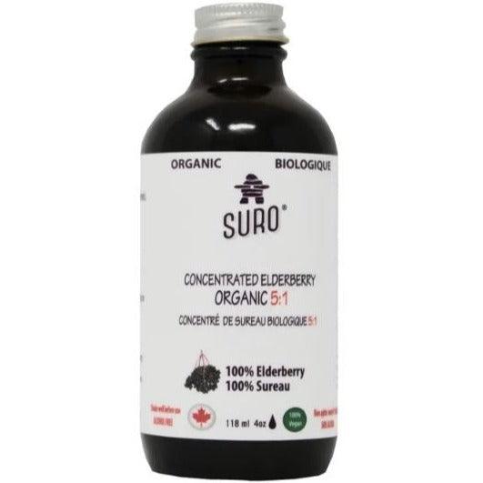 Suro Organic Elderberry Concentrate 5:1 118mL Cough, Cold & Flu at Village Vitamin Store