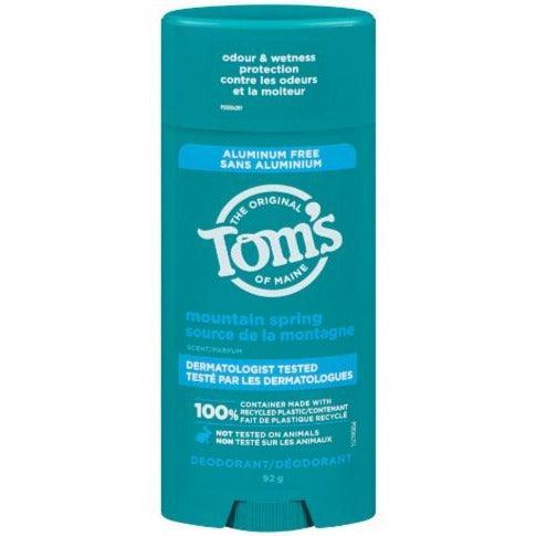 Tom's of Maine mountain spring Deodorant 92g Deodorant at Village Vitamin Store