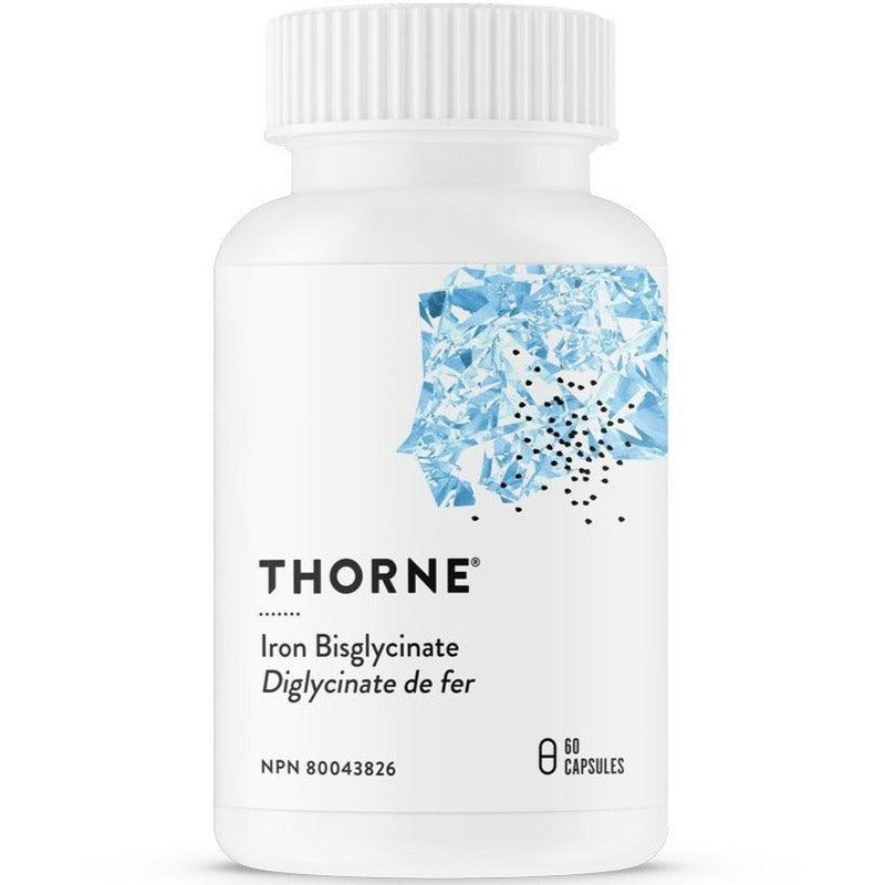 Thorne Iron Bisglycinate 60 Veggie Caps Minerals - Iron at Village Vitamin Store