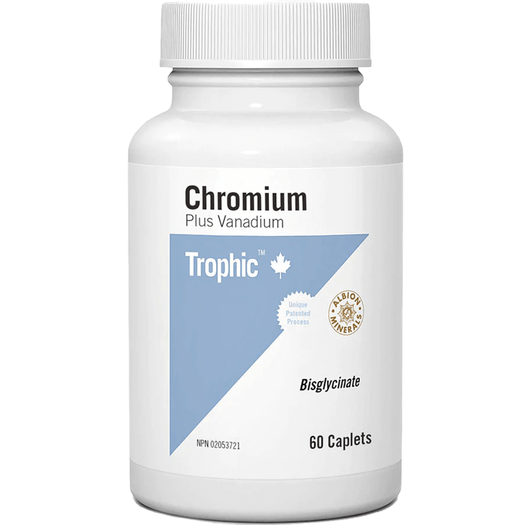 Trophic Chromium Plus Vanadium 60 Caplets Minerals at Village Vitamin Store
