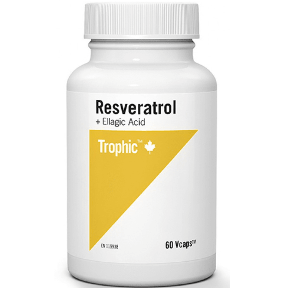 Trophic Resveratrol Plus Ellagic Acid 60 Veggie Caps Supplements at Village Vitamin Store