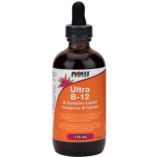 NOW Ultra B-12 B-Complex Liquid 118mL Vitamins - Vitamin B at Village Vitamin Store