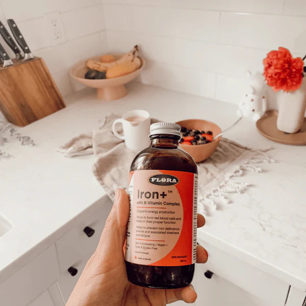 Flora Iron + with B-Vitamin Complex Liquid Formula 445 mL