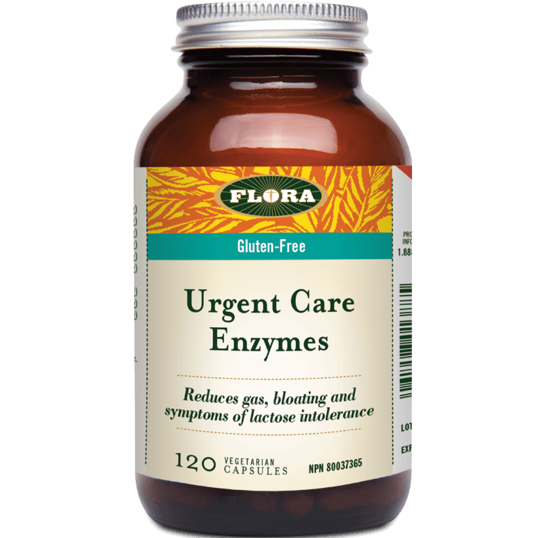 Flora Ultimate Digestive Urgent Care Enzymes -120 V-Caps Supplements - Digestive Enzymes at Village Vitamin Store