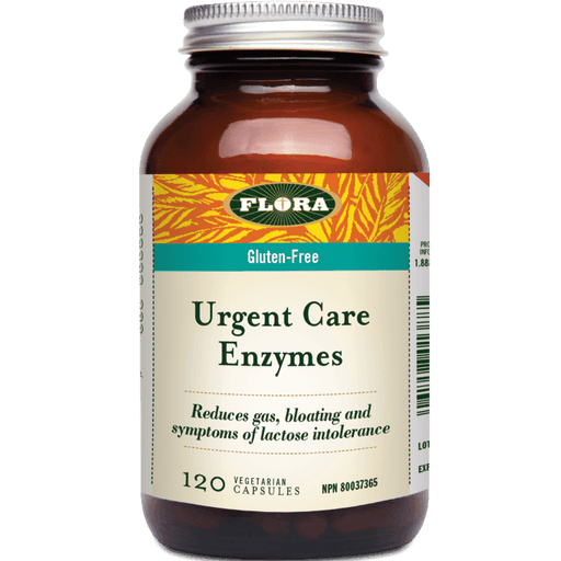 Flora Ultimate Digestive Urgent Care Enzymes -120 V-Caps Supplements - Digestive Enzymes at Village Vitamin Store