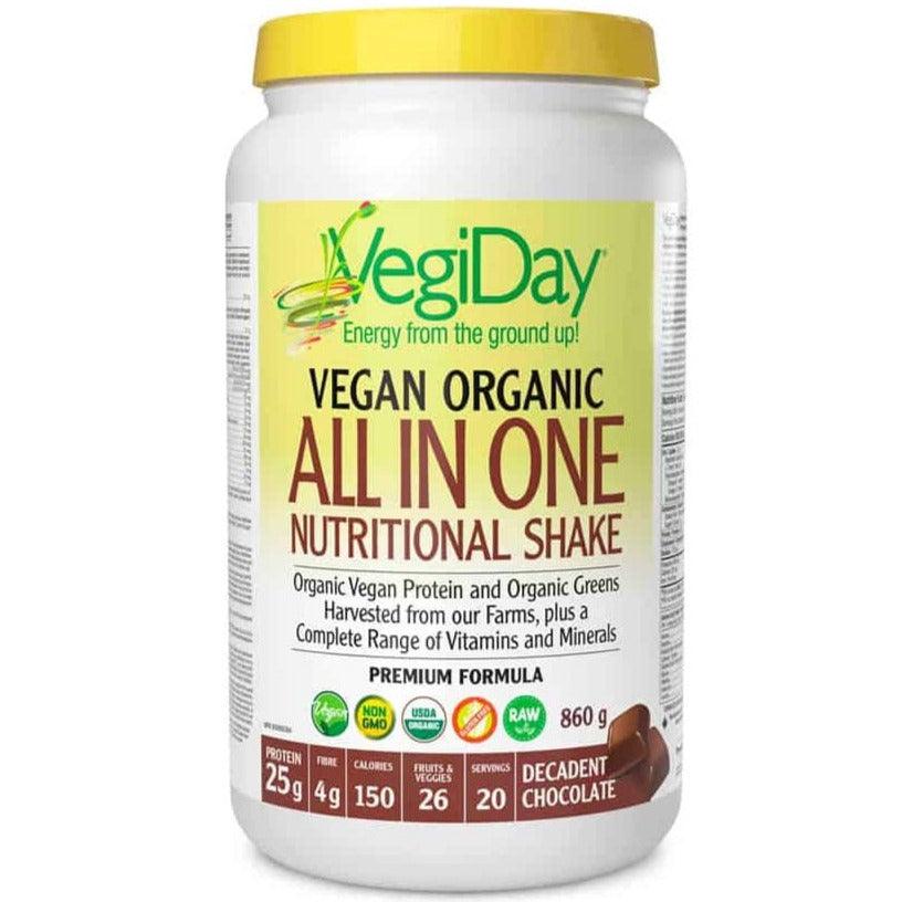 VegiDay All In One Nutritional Shake Decadent Chocolate 860g Supplements - Protein at Village Vitamin Store