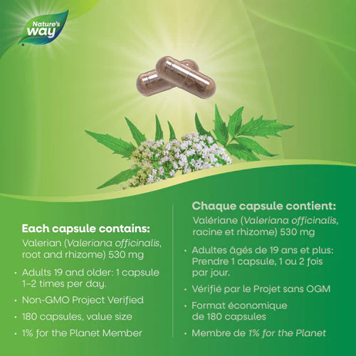 Nature's Way Valerian Root 180 Capsules