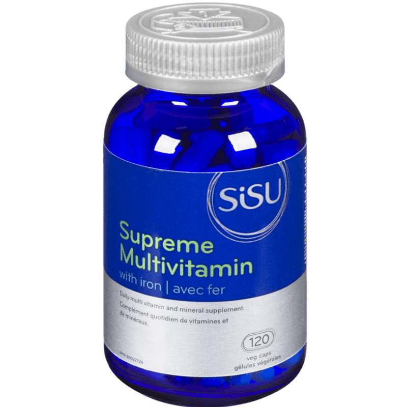 Sisu Supreme-Multivitamin(With Iron) 120 Veggie Caps *Product Expiry June 2025*