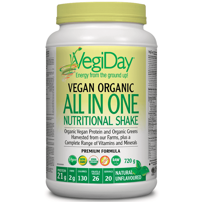 VegiDay All In One Nutritional Shake Unflavoured 720g Supplements - Protein at Village Vitamin Store