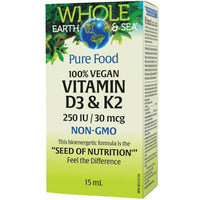 Whole Earth & Sea Vitamin D3 & K2 15mL