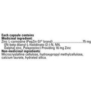 Integrative Therapeutics Zinc Carnosine 60 capsules Minerals - Zinc at Village Vitamin Store