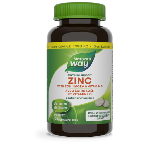 Nature's Way Zinc with Echinacea & Vitamin C 120 Lozenges