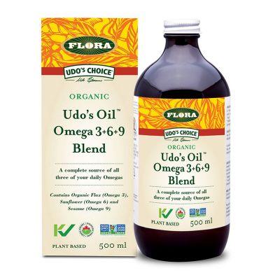 Flora Organic, Udo's Choice, Udo's Oil 3-6-9 Blend 500ML Supplements - EFAs at Village Vitamin Store