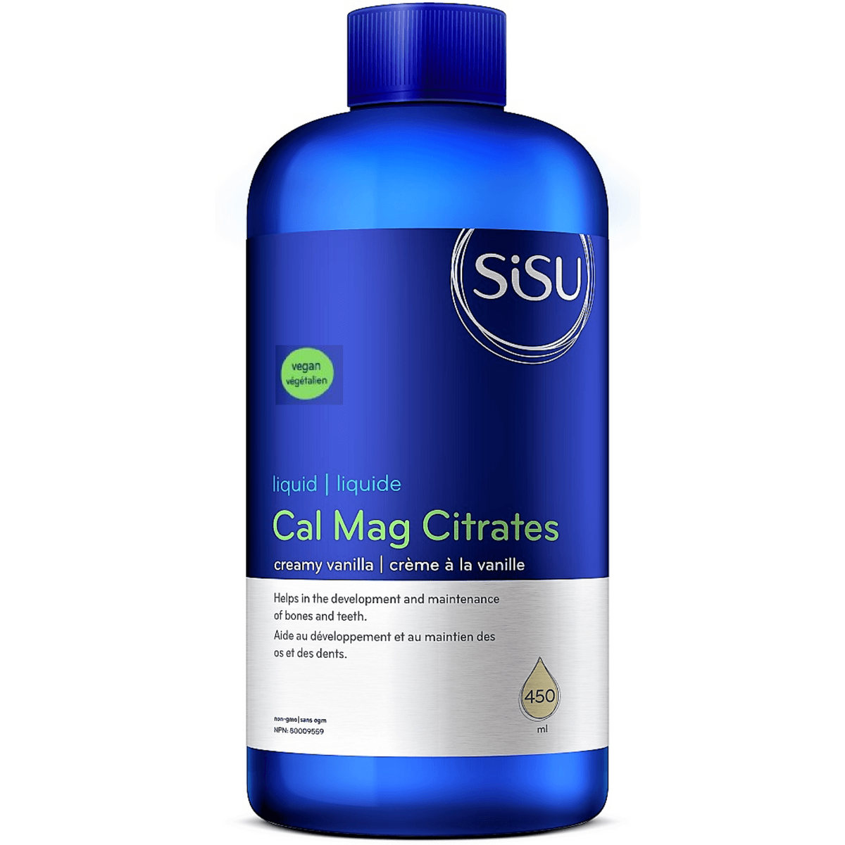 Sisu Calcium Magnesium Citrates Liquid Creamy Vanilla 450mL Minerals - Calcium at Village Vitamin Store