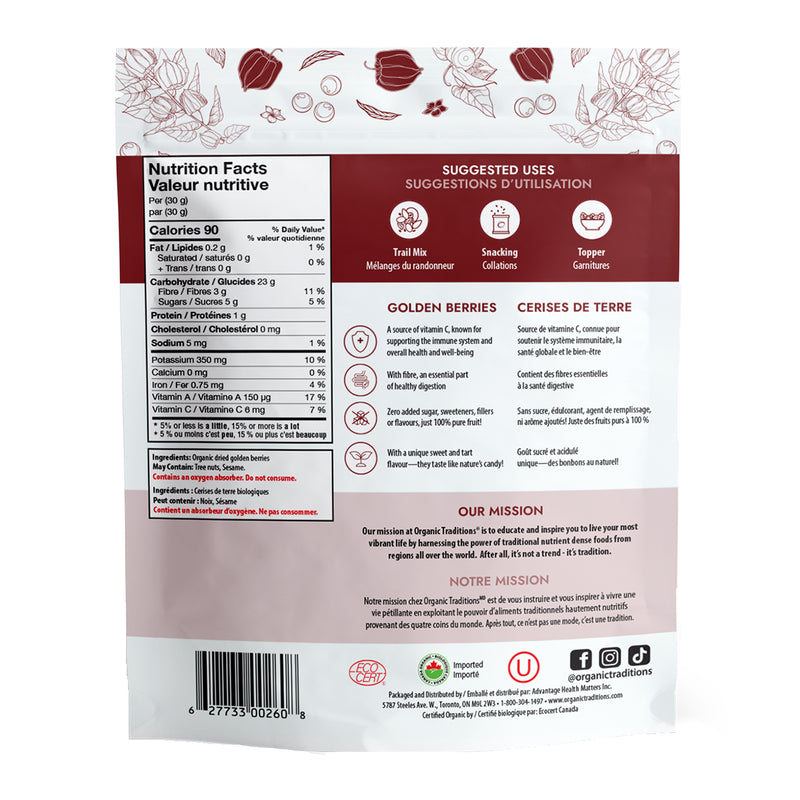Organic Traditions Golden Berries 227 g