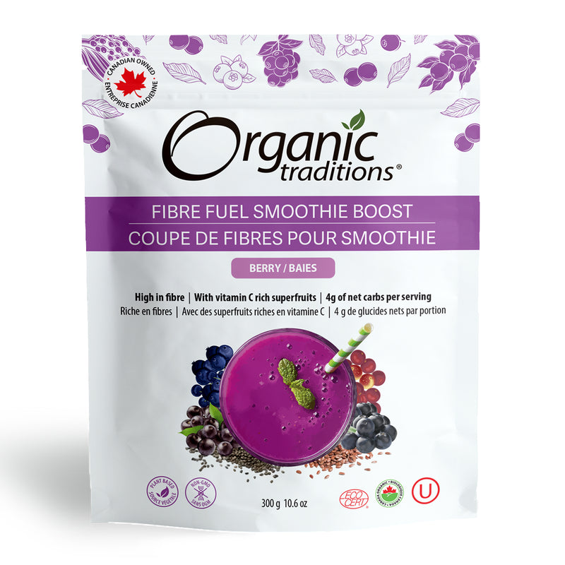 Organic Traditions Fibre Fuel Smoothie Boost Berry 300g