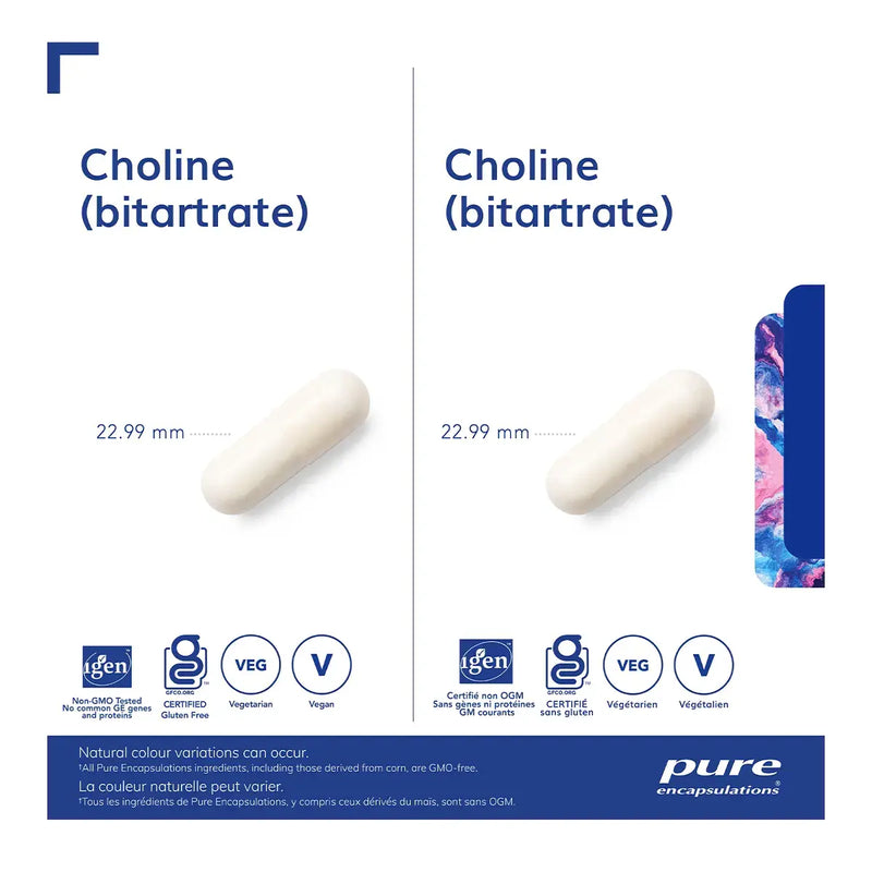 Pure Encapsulations Choline (bitartrate) 60 Capsules