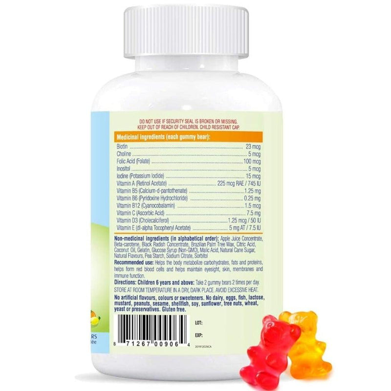 Allkidz Naturals Multi Gummy Bears 110 Gummies