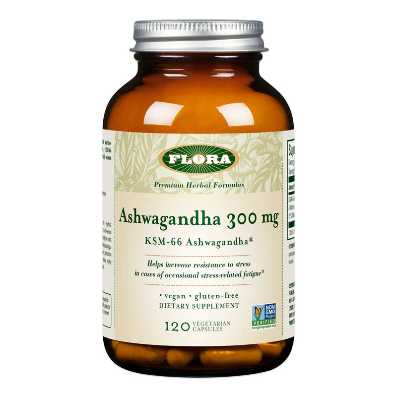 Flora Ashwagandha KSM-66® 300 mg 120 Vege Caps