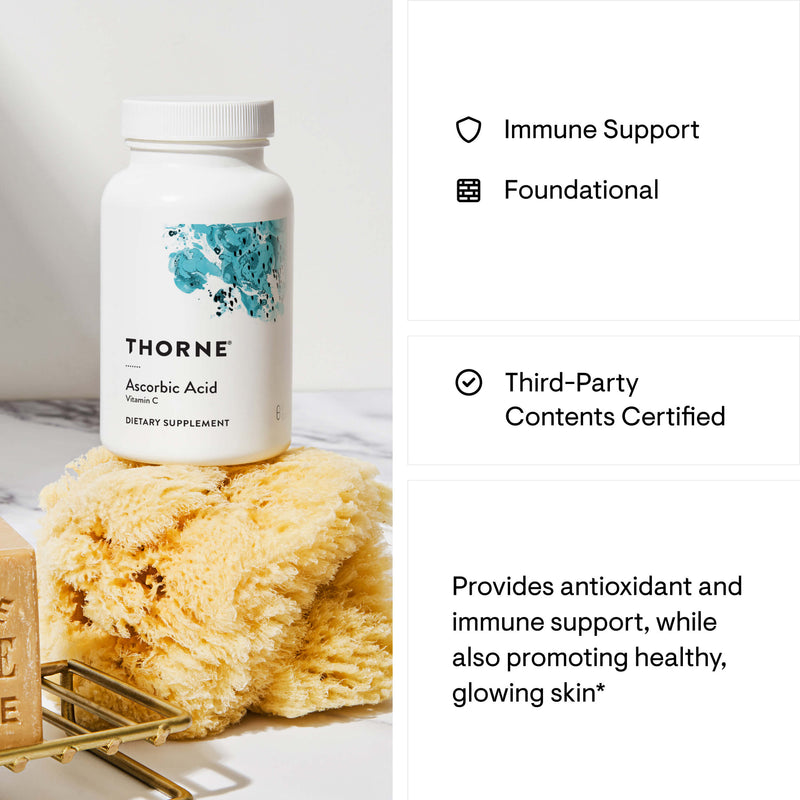 Thorne Ascorbic Acid 60 Capsules