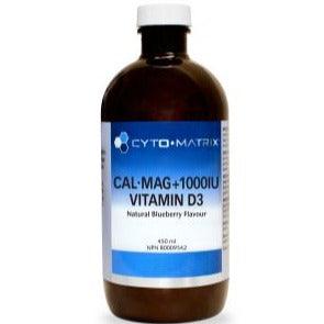 Cyto Matrix Cal Mag+ 1000 IU Vitamin D3 Liquid 450 ML Minerals - Calcium at Village Vitamin Store
