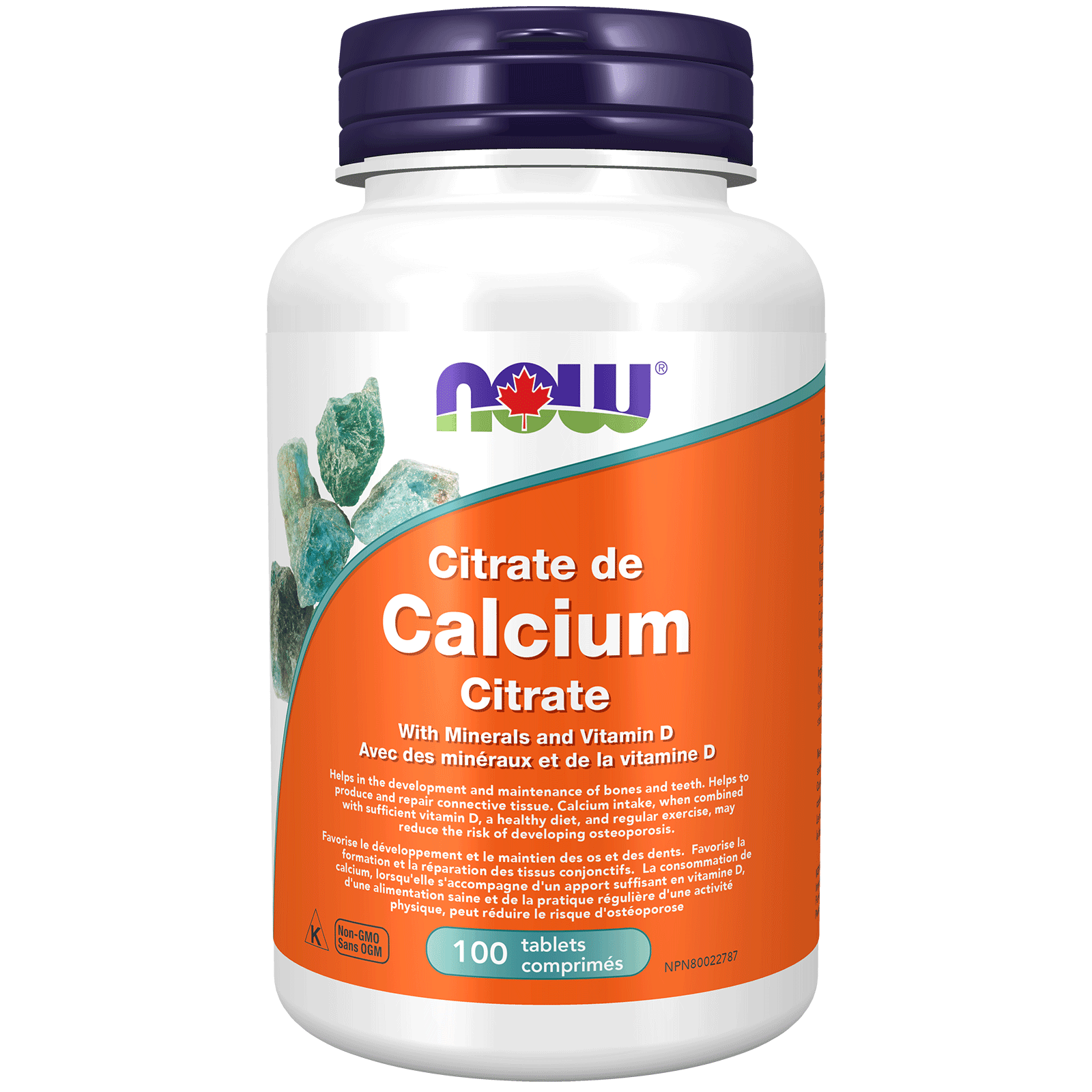 NOW Calcium Citrate with Minerals & Vitamin D 100 Tabs Minerals - Calcium at Village Vitamin Store