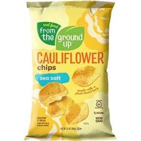 From the ground up Cauliflower Potato Chips Sea Salt 100g Food Items at Village Vitamin Store