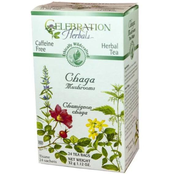 Celebration Herbals Chaga Mushroom Tea 24 Tea Bags Food Items at Village Vitamin Store