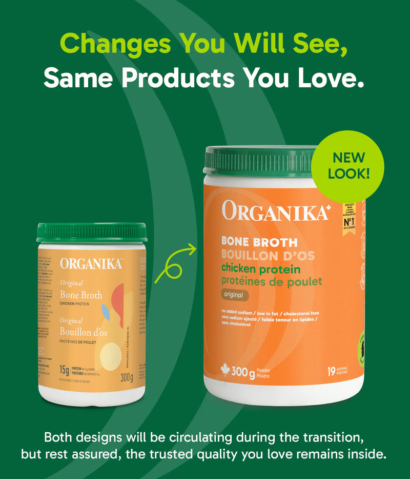 Organika Bone Broth Chicken Protein Powder Original 300gms