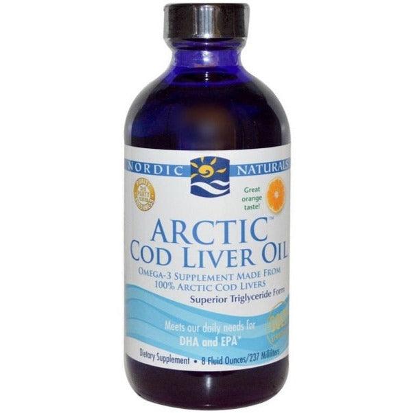 Nordic Naturals Arctic Cod Liver Oil Liquid Orange 473mL Supplements - EFAs at Village Vitamin Store