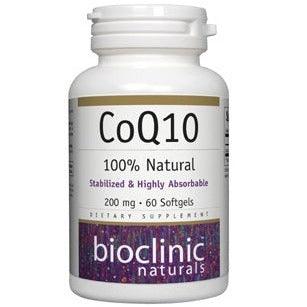 Bioclinic Naturals CoQ10 - 200 mg 60 Softgels Supplements - Cardiovascular Health at Village Vitamin Store