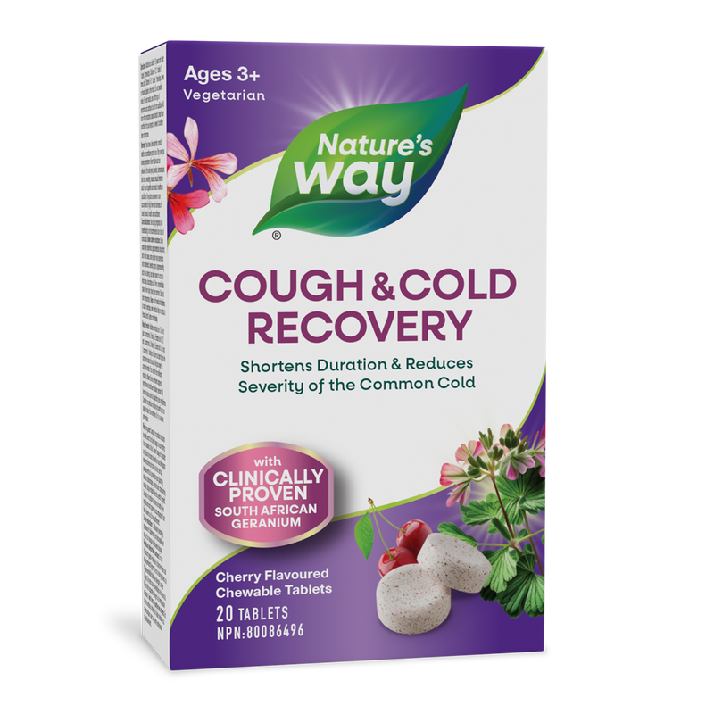 Nature's Way Cough & Cold Recovery Cherry 20 Chewable Tablets