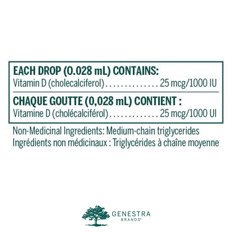 Genestra D3 1000 Drops 30ml